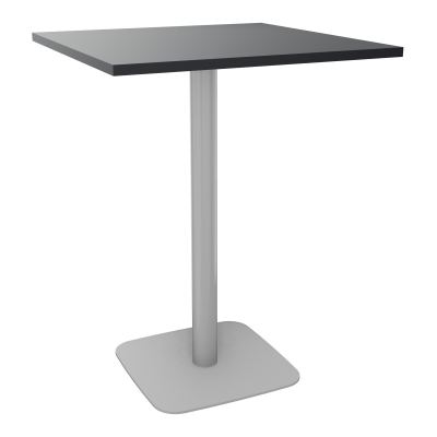 TABLE MANGE DEBOUT CARRÉE 80X80 CM PIED CENTRAL H104,5 CM  ÉP. 25 MM  R9 SA