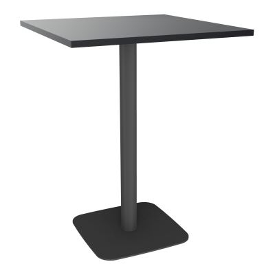 TABLE MANGE DEBOUT CARRÉE 80X80 CM PIED CENTRAL H104,5 CM  ÉP. 25 MM  R9 SC