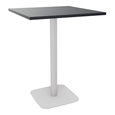 TABLE MANGE DEBOUT CARRÉE 80X80 CM PIED CENTRAL H104,5 CM  ÉP. 25 MM  R9 SD