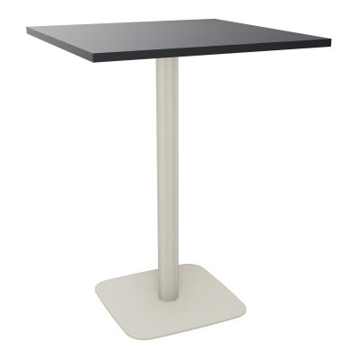 TABLE MANGE DEBOUT CARRÉE 80X80 CM PIED CENTRAL H104,5 CM  ÉP. 25 MM  R9 ZC