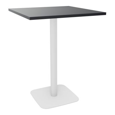 TABLE MANGE DEBOUT CARRÉE 80X80 CM PIED CENTRAL H104,5 CM  ÉP. 25 MM  R9 ZO