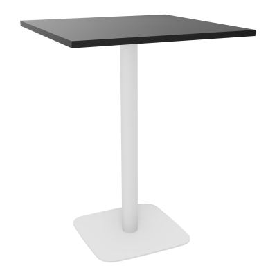 TABLE MANGE DEBOUT CARRÉE 80X80 CM PIED CENTRAL H104,5 CM  ÉP. 25 MM  RK SO