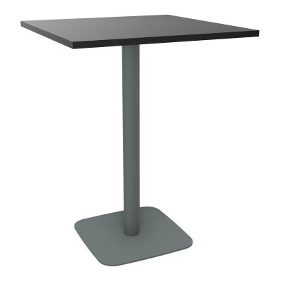 TABLE MANGE DEBOUT CARRÉE 80X80 CM PIED CENTRAL H104,5 CM  ÉP. 25 MM  RK SU