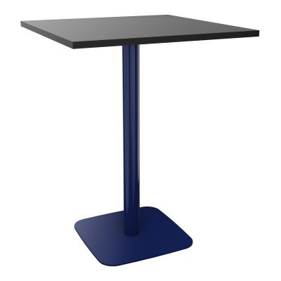 TABLE MANGE DEBOUT CARRÉE 80X80 CM PIED CENTRAL H104,5 CM  ÉP. 25 MM  RK X4