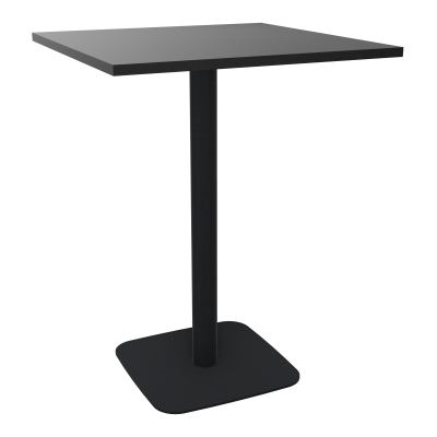 TABLE MANGE DEBOUT CARRÉE 80X80 CM PIED CENTRAL H104,5 CM  ÉP. 25 MM  RK ZP