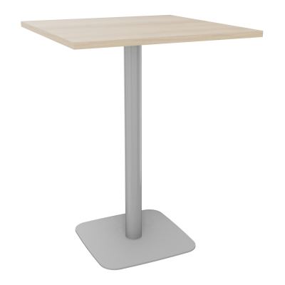 TABLE MANGE DEBOUT CARRÉE 80X80 CM PIED CENTRAL H104,5 CM  ÉP. 25 MM  RZ SA