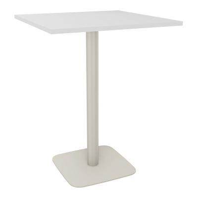 TABLE MANGE DEBOUT CARRÉE 80X80 CM PIED CENTRAL STRATIFIÉ ÉP. 23,6 MM  HZ ZC