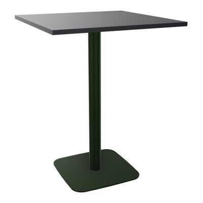 TABLE MANGE DEBOUT CARRÉE 80X80 CM PIED CENTRAL STRATIFIÉ ÉP. 23,6 MM  VW ST