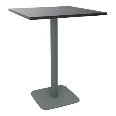TABLE MANGE DEBOUT CARRÉE 80X80 CM PIED CENTRAL STRATIFIÉ ÉP. 23,6 MM  VW SU