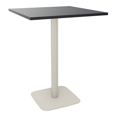 TABLE MANGE DEBOUT CARRÉE 80X80 CM PIED CENTRAL STRATIFIÉ ÉP. 23,6 MM  VW ZC