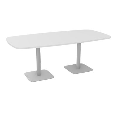 TABLE OVALE P100X200 PRÉ PERÇÉ OBT 2XPIEDS CENTRAUX  ÉP. 25 MM  MG SA