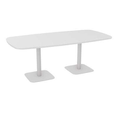 TABLE OVALE P100X200 PRÉ PERÇÉ OBT 2XPIEDS CENTRAUX  ÉP. 25 MM  MG SD