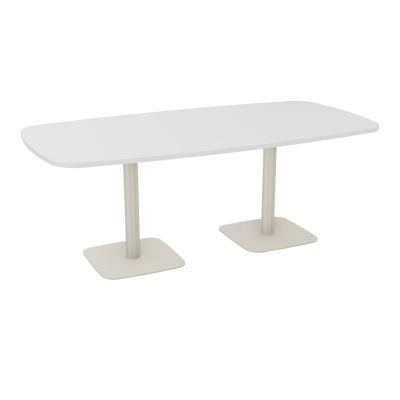 TABLE OVALE P100X200 PRÉ PERÇÉ OBT 2XPIEDS CENTRAUX  ÉP. 25 MM  MG ZC