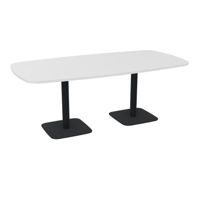 TABLE OVALE P100X200 PRÉ PERÇÉ OBT 2XPIEDS CENTRAUX  ÉP. 25 MM  MG ZP