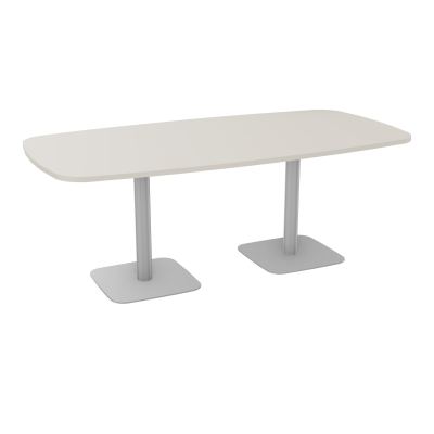 TABLE OVALE P100X200 PRÉ PERÇÉ OBT 2XPIEDS CENTRAUX  ÉP. 25 MM  N5 SA