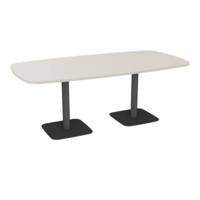 TABLE OVALE P100X200 PRÉ PERÇÉ OBT 2XPIEDS CENTRAUX  ÉP. 25 MM  N5 SC