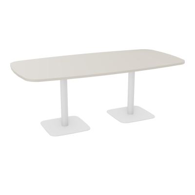 TABLE OVALE P100X200 PRÉ PERÇÉ OBT 2XPIEDS CENTRAUX  ÉP. 25 MM  N5 SO