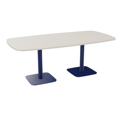 TABLE OVALE P100X200 PRÉ PERÇÉ OBT 2XPIEDS CENTRAUX  ÉP. 25 MM  N5 X4