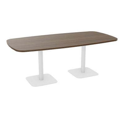 TABLE OVALE P100X200 PRÉ PERÇÉ OBT 2XPIEDS CENTRAUX  ÉP. 25 MM  N6 SO