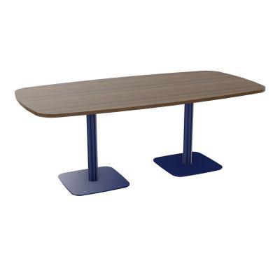 TABLE OVALE P100X200 PRÉ PERÇÉ OBT 2XPIEDS CENTRAUX  ÉP. 25 MM  N6 X4