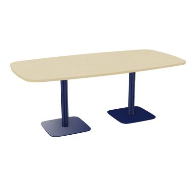 TABLE OVALE P100X200 PRÉ PERÇÉ OBT 2XPIEDS CENTRAUX  ÉP. 25 MM  N8 X4