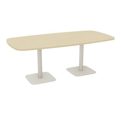TABLE OVALE P100X200 PRÉ PERÇÉ OBT 2XPIEDS CENTRAUX  ÉP. 25 MM  N8 ZC