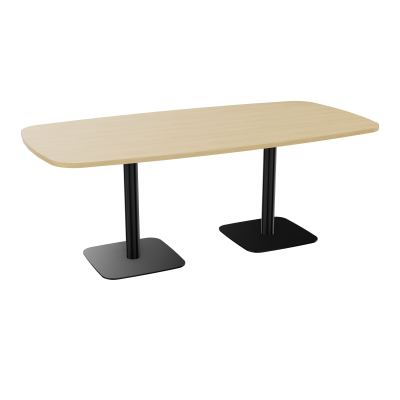TABLE OVALE P100X200 PRÉ PERÇÉ OBT 2XPIEDS CENTRAUX  ÉP. 25 MM  R1 SG