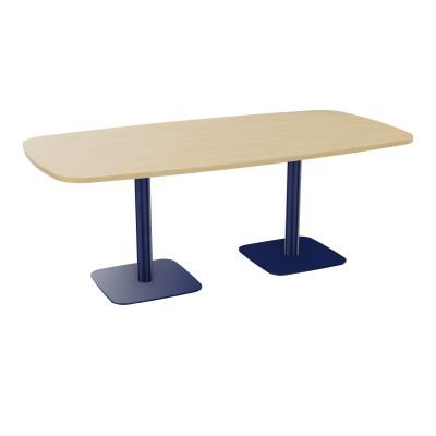 TABLE OVALE P100X200 PRÉ PERÇÉ OBT 2XPIEDS CENTRAUX  ÉP. 25 MM  R1 X4