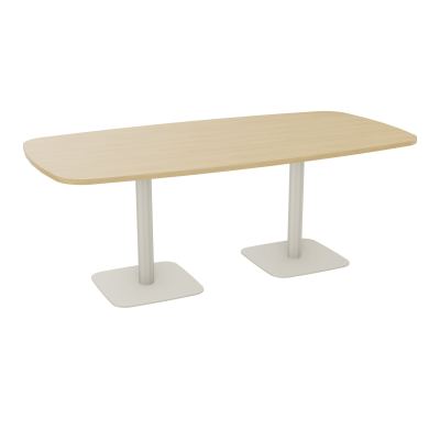 TABLE OVALE P100X200 PRÉ PERÇÉ OBT 2XPIEDS CENTRAUX  ÉP. 25 MM  R1 ZC