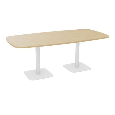TABLE OVALE P100X200 PRÉ PERÇÉ OBT 2XPIEDS CENTRAUX  ÉP. 25 MM  R1 ZO