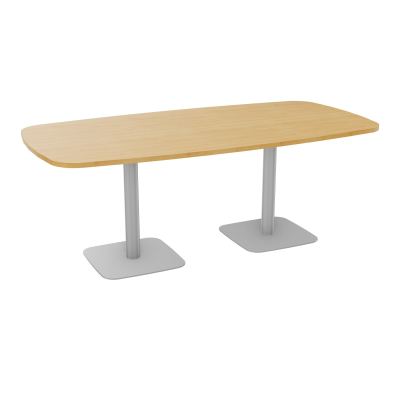 TABLE OVALE P100X200 PRÉ PERÇÉ OBT 2XPIEDS CENTRAUX  ÉP. 25 MM  R5 SA