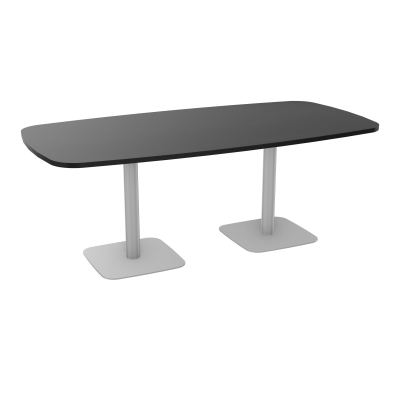 TABLE OVALE P100X200 PRÉ PERÇÉ OBT 2XPIEDS CENTRAUX  ÉP. 25 MM  RK SA