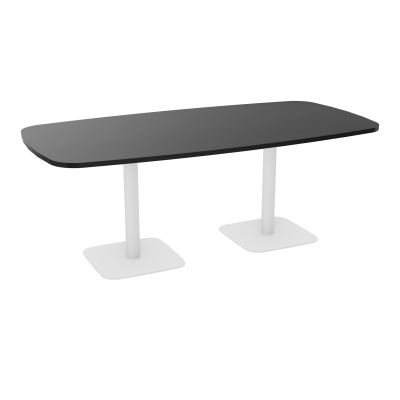 TABLE OVALE P100X200 PRÉ PERÇÉ OBT 2XPIEDS CENTRAUX  ÉP. 25 MM  RK SO