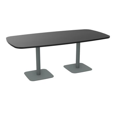 TABLE OVALE P100X200 PRÉ PERÇÉ OBT 2XPIEDS CENTRAUX  ÉP. 25 MM  RK SU