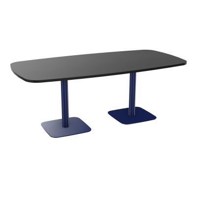 TABLE OVALE P100X200 PRÉ PERÇÉ OBT 2XPIEDS CENTRAUX  ÉP. 25 MM  RK X4