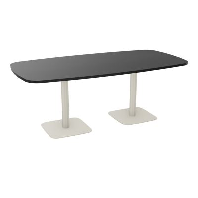 TABLE OVALE P100X200 PRÉ PERÇÉ OBT 2XPIEDS CENTRAUX  ÉP. 25 MM  RK ZC