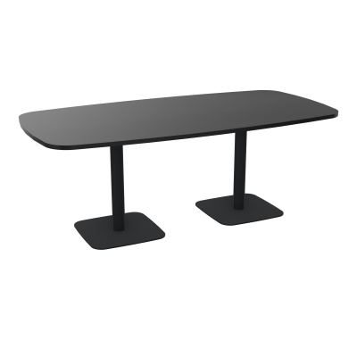 TABLE OVALE P100X200 PRÉ PERÇÉ OBT 2XPIEDS CENTRAUX  ÉP. 25 MM  RK ZP