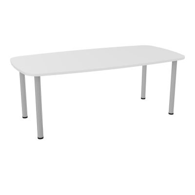 TABLE OVALE P100X200 PRÉ PERÇÉ OBT 4 PIEDS RONDS ÉP. 25 MM  MG SA