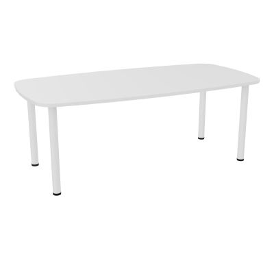 TABLE OVALE P100X200 PRÉ PERÇÉ OBT 4 PIEDS RONDS ÉP. 25 MM  MG SO