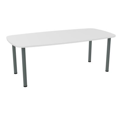 TABLE OVALE P100X200 PRÉ PERÇÉ OBT 4 PIEDS RONDS ÉP. 25 MM  MG SU