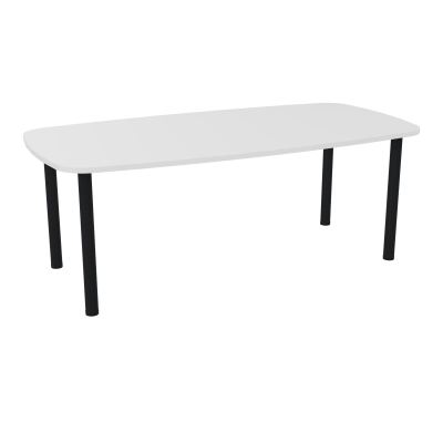 TABLE OVALE P100X200 PRÉ PERÇÉ OBT 4 PIEDS RONDS ÉP. 25 MM  MG ZP