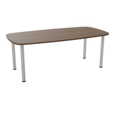 TABLE OVALE P100X200 PRÉ PERÇÉ OBT 4 PIEDS RONDS ÉP. 25 MM  N6 SA