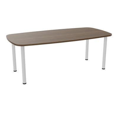 TABLE OVALE P100X200 PRÉ PERÇÉ OBT 4 PIEDS RONDS ÉP. 25 MM  N6 SD