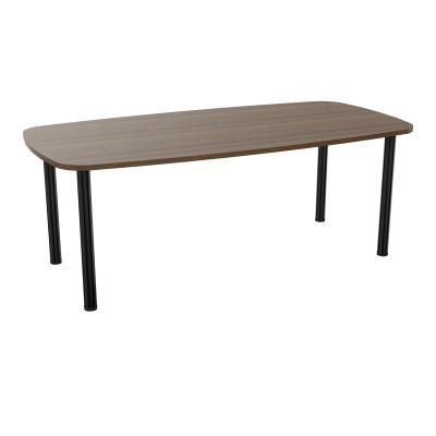 TABLE OVALE P100X200 PRÉ PERÇÉ OBT 4 PIEDS RONDS ÉP. 25 MM  N6 SG