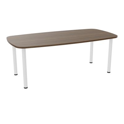 TABLE OVALE P100X200 PRÉ PERÇÉ OBT 4 PIEDS RONDS ÉP. 25 MM  N6 SO