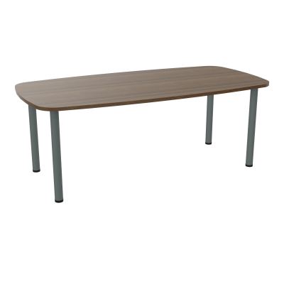 TABLE OVALE P100X200 PRÉ PERÇÉ OBT 4 PIEDS RONDS ÉP. 25 MM  N6 SU