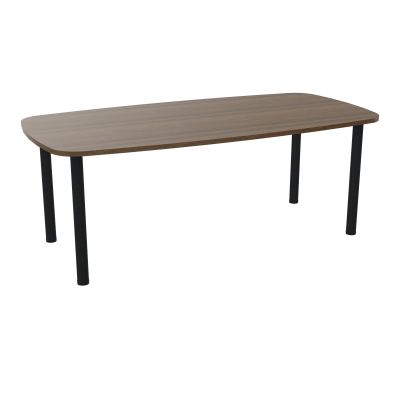 TABLE OVALE P100X200 PRÉ PERÇÉ OBT 4 PIEDS RONDS ÉP. 25 MM  N6 ZP