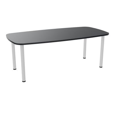 TABLE OVALE P100X200 PRÉ PERÇÉ OBT 4 PIEDS RONDS ÉP. 25 MM  R9 SD