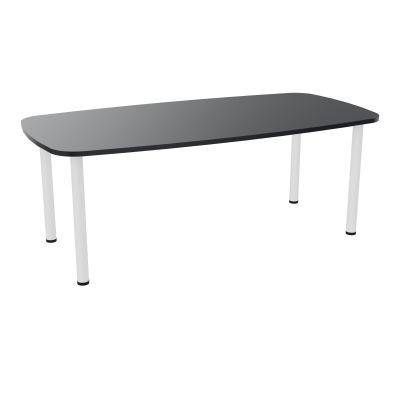 TABLE OVALE P100X200 PRÉ PERÇÉ OBT 4 PIEDS RONDS ÉP. 25 MM  R9 SO