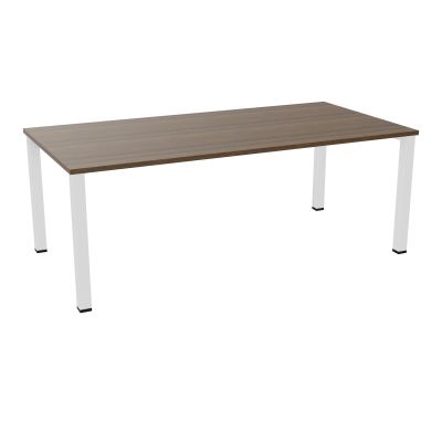 TABLE RECTANGULAIRE P100X200PRÉ PERÇÉ 2XOBT 4 PIEDS CARRÉS 60X60 ÉP. 25 MM  N6 SO